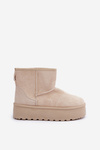 Women's Platform Snow Boots Light Beige Leanara