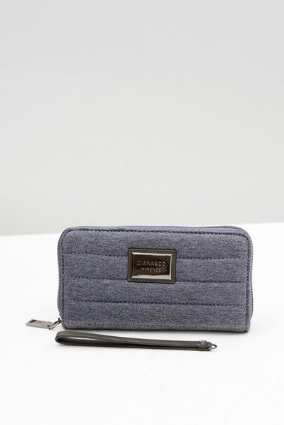 Large Grey Women's Jeans Wallet DIANA&CO