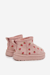 Children's Snow Boots with Strawberries Pink Gracina