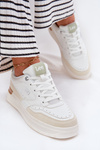 Damskie Sneakersy Na Platformie Beżowe LEE EMMA WOMEN LOW 50251014.04L