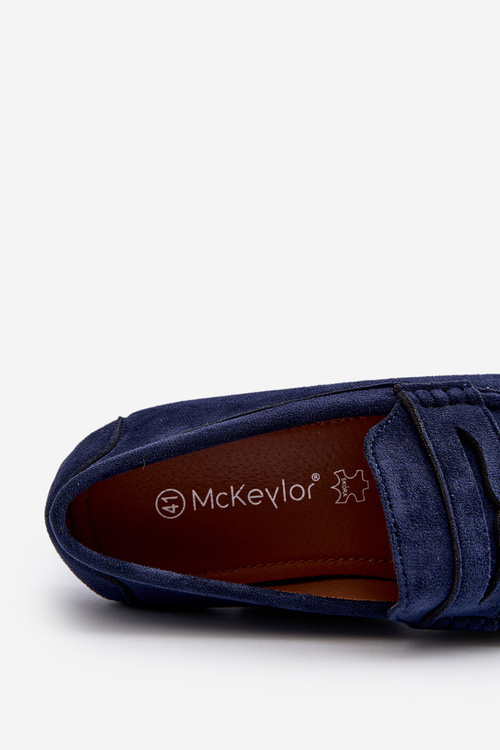 Men's Eco Suede Loafers Navy Blue Nedlin