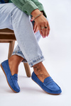 Women's Classic Suede Loafers Blue Ivana