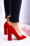 Red Women's Celine Suede Stiletto pumps