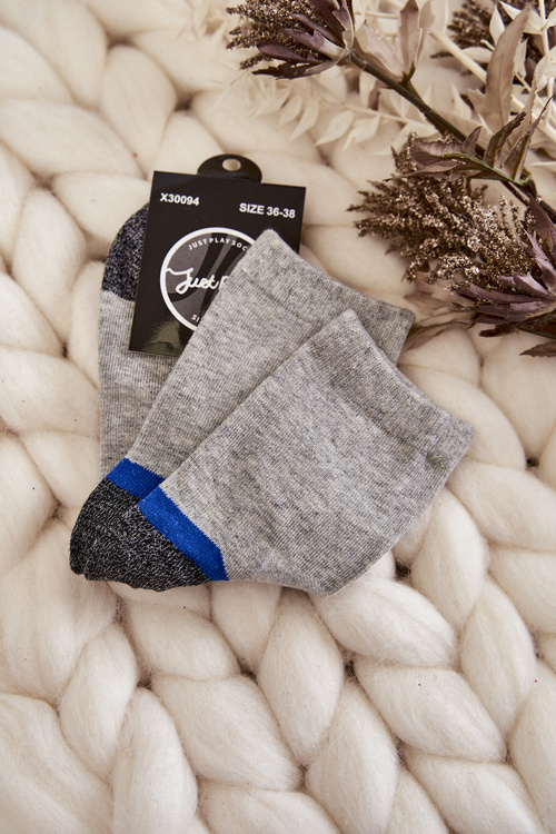 Women's High Cotton Socks Grey