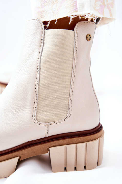 Ankle Boots Worker Maciejka Beige 05312-04