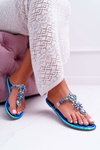 Women's Lu Boo Flip Flops Crystal Blue Conathe