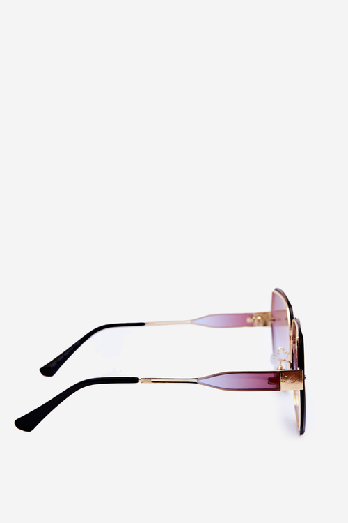 Okulary Przeciwsłoneczne Z Cieniowanymi Szkiełkami Damskie UV400 Brązowe