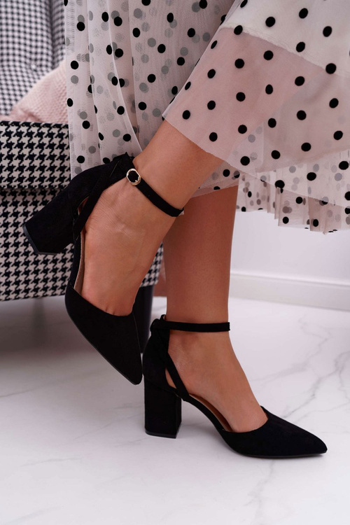 Women's Stiletto High Heel Sandals Black Samantha