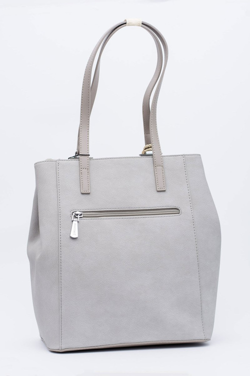 Women's Grey Shopper Handbag Sack Monnari