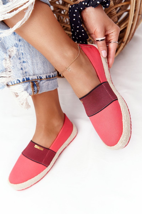 Espadryle Pleciona Podeszwa Big Star Czerwone HH274478