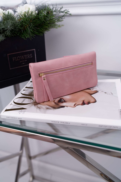 Women's Wallet Large Pink with Latch
