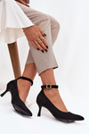 Devoria heels and pumps in eco suede black