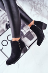Women’s Boots On High Heel Black Blanche