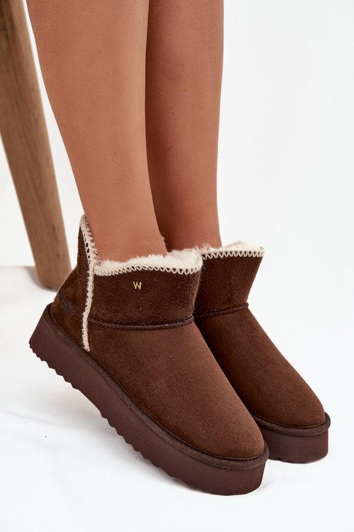 Women's Snow Boots on Platform Wrangler 20253093.IKU Chocolate