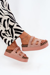 Slippers On A Massive Platform Pink Daldiva
