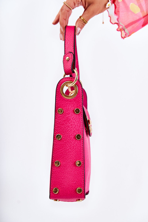 Small Women's Handbag With Ornament Fuchsia Ellies