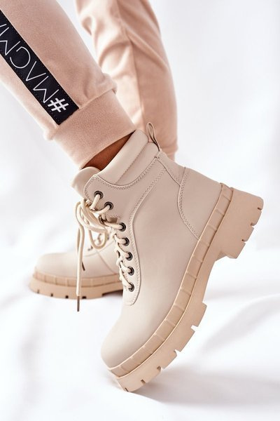 Women's Boots Beige Mustgrow