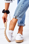 Leather Moccasins Lewski Shoes 3053 White