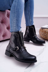 Women's Boots Decorative Zipper Black Hard Way