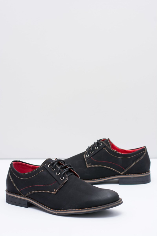 Men's Black Nubuck Kimel Half Shoes