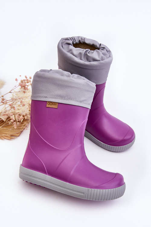 Children's Wellies With Lining Snow Wave Gokids 981 Purple