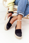 Espadrilles On A Straw Platform S.Barski Black