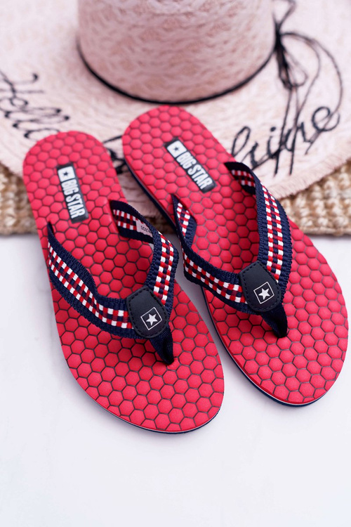 Women's Flip Flops Big Star DD274A252 Red
