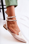 Women's Sandals With Spitz Toe Beige Amisha