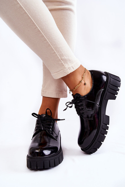 Fashionable Laquered Shoes La.Fi 210013B-NL Black