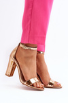Heel Sandals gold Georgina