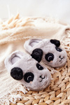 Children's Slippers With Animal Grey Pandi
