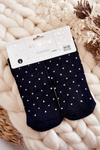 Women's Non-slip Socks In Dots Black
