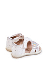 Children's Leather Sandals With A Heart White Elianna
