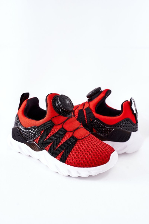 Children's Sport Shoes With A Knob ABCKIDS Red