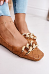 Elegant Quilted Ballerina With Chain Camel Coco