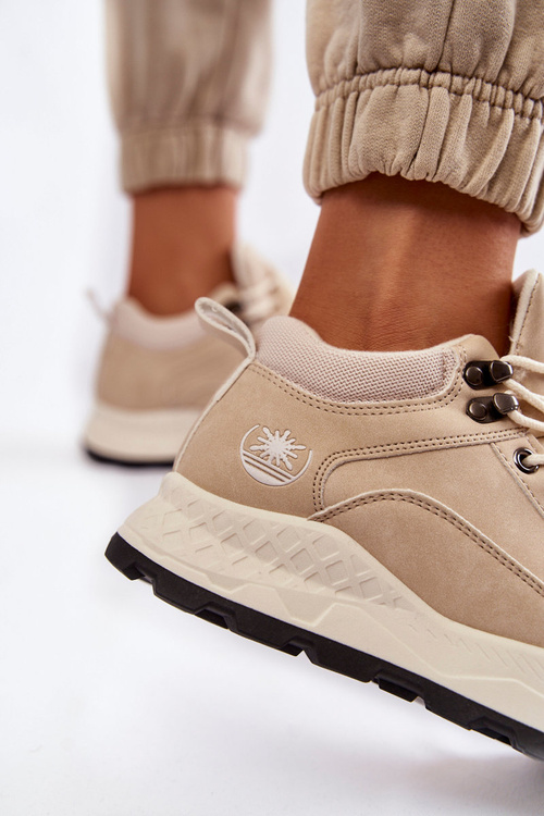 Women's Warm Trekking Shoes Trappers Light beige Otto