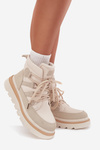 Women's Ankle Boots Platform Light Beige Liorae