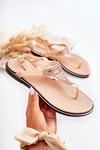Women's sandals flip-flops with ornaments pink Atlanta