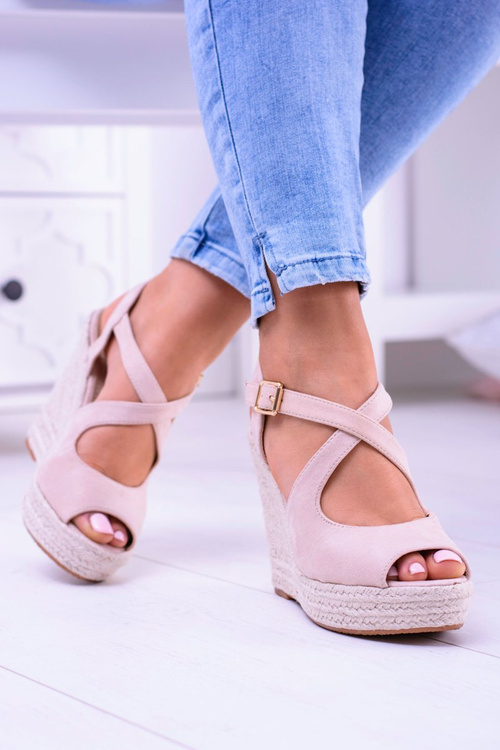 Women's Beige Sandals On Anchor Espadrilles Elonore