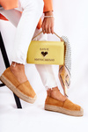 Espadryle Damskie Platforma Camel Marise