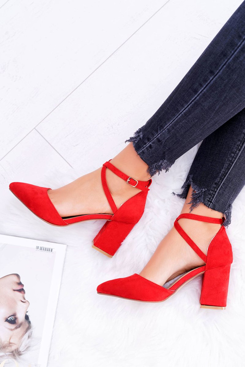 Women's Stiletto pumps Red Traffic