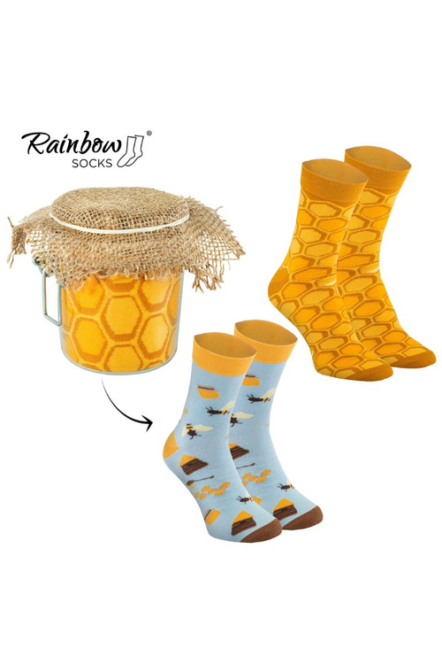 Rainbow Socks Honey In A Jar 2 Pairs