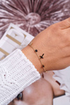 Women's Celebrity Bracelet Gold Three Crosses