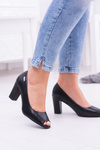 Women's Sergio Leone Fingerless Black Penelope Pumps
