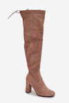 Women's High Heel Boots Beige Xamarin