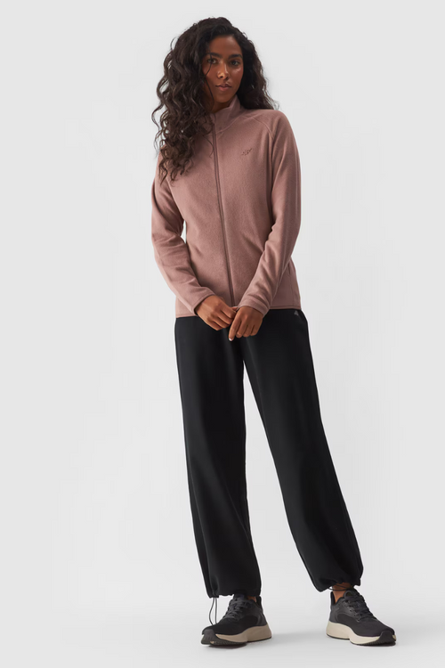 Women's Regular Fleece With Collar 4F Beige 4FWMM00TFLEF294-83S