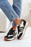 Buty Sportowe Sneakersy Platforma Czarne Thari