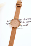 Women's Analog Suede Watch Without Nickel Ernest Beige