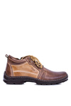 Men's Leather Booties Warmed Boots Boots Brown Felgado Boots.