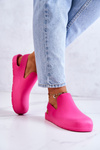 Fashionable Rubber Clogs Fuchsia Meriko